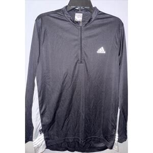 NWOT Adidas Free lift Men's Quarter Zip Track Shirt Black Sz M Climalite
